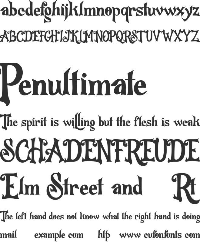 HalloWitchZ font preview