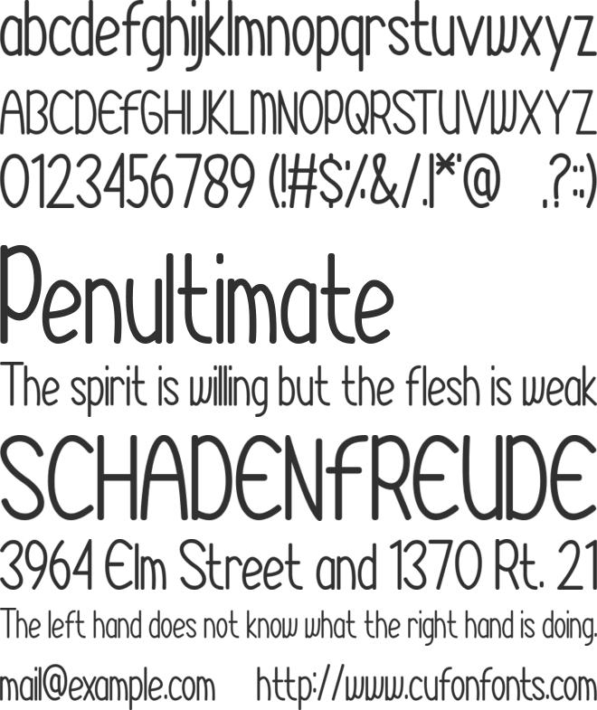 Syariana font preview