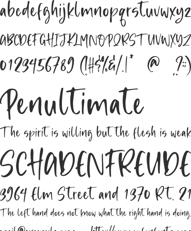 Sunday Smoothie font preview