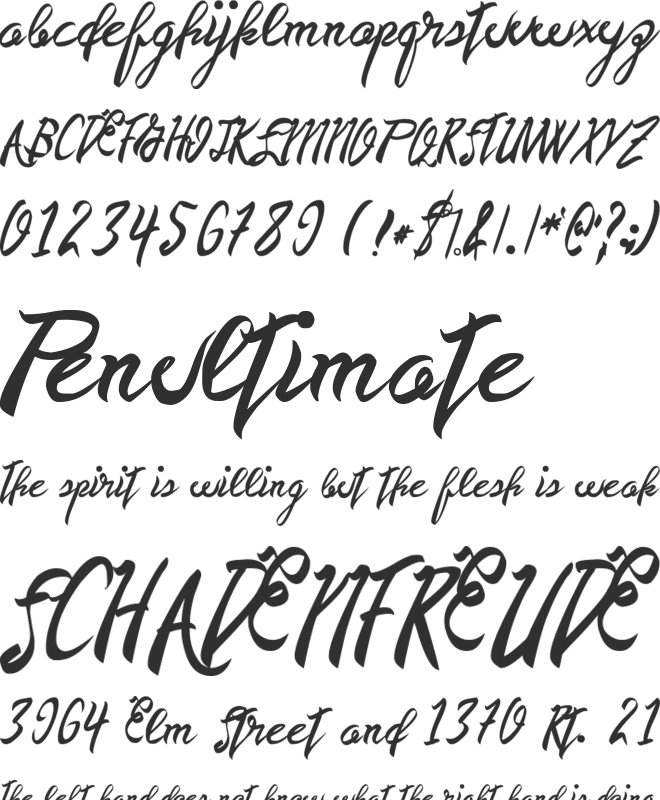 DeadTasty font preview