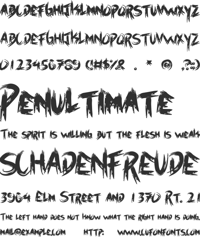 Halloweins font preview