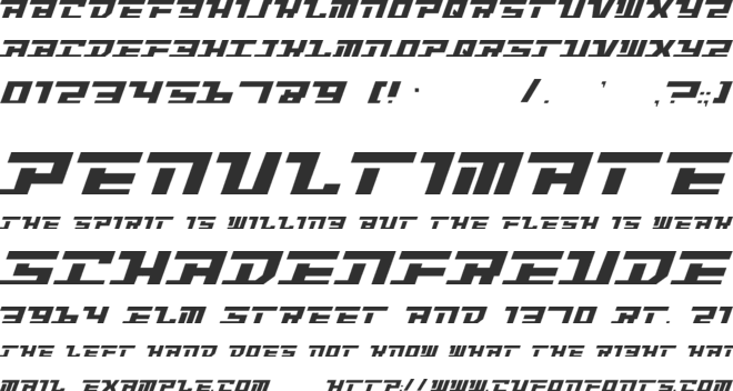 Intrepid font preview