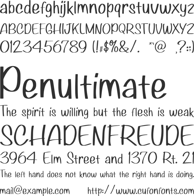 Bavaria font preview