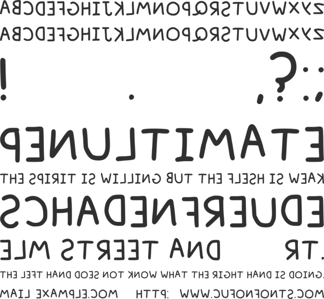 Danis Alphabet font preview