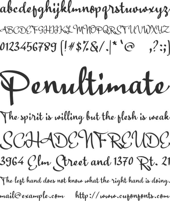 a Airilah font preview