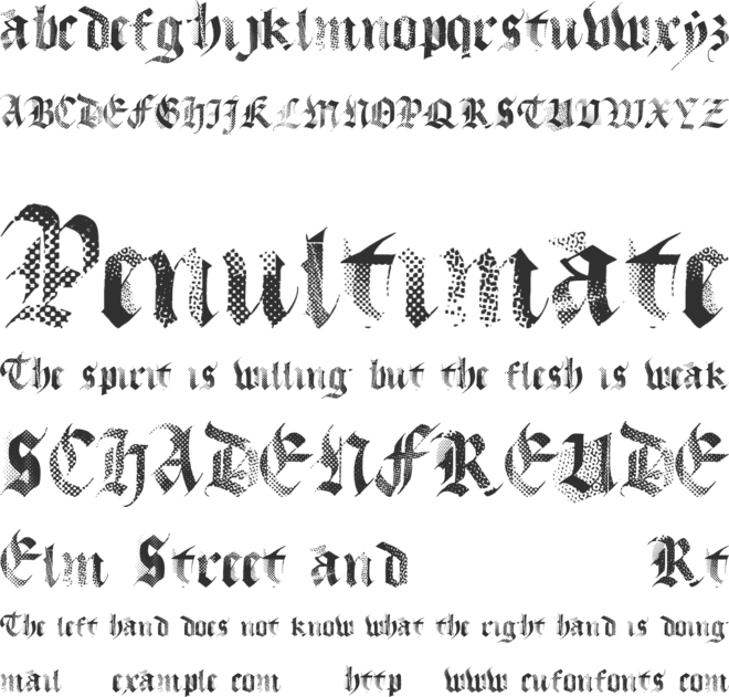 MecaGothix font preview