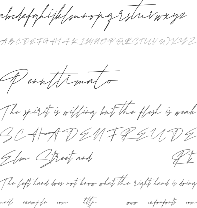 KattelaSignature font preview