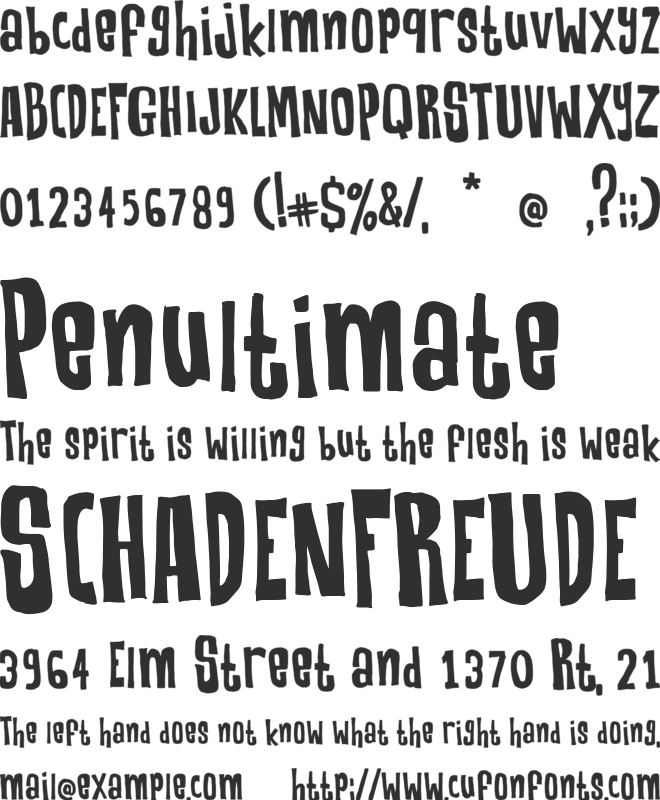 Robeck font preview