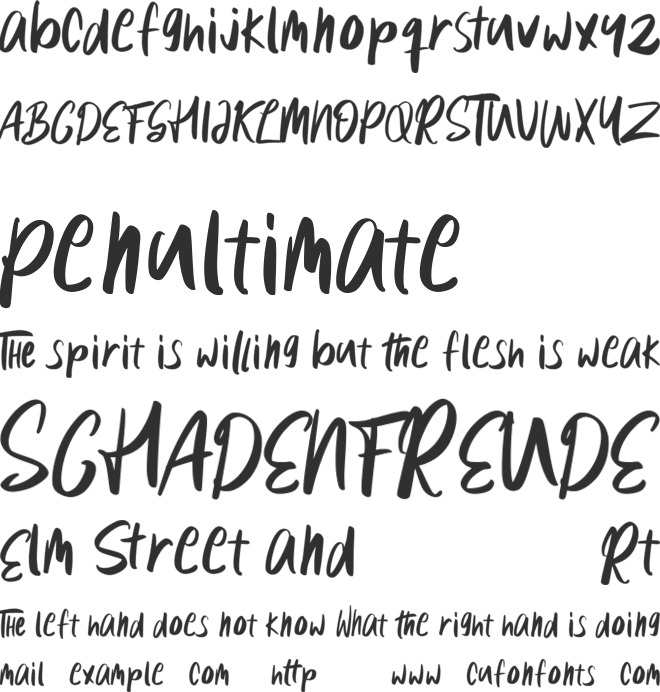 The Labothings font preview