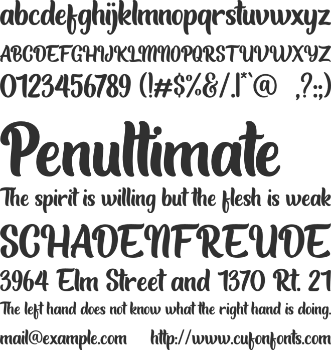 Sadtember font preview