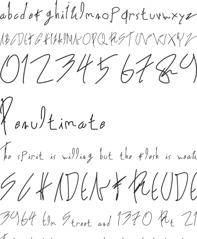 alexandria ann font preview