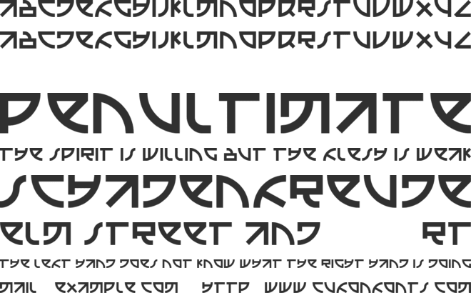 Emison font preview