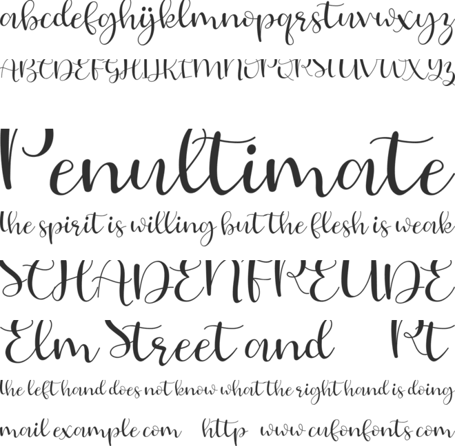 JUDESSANT font preview