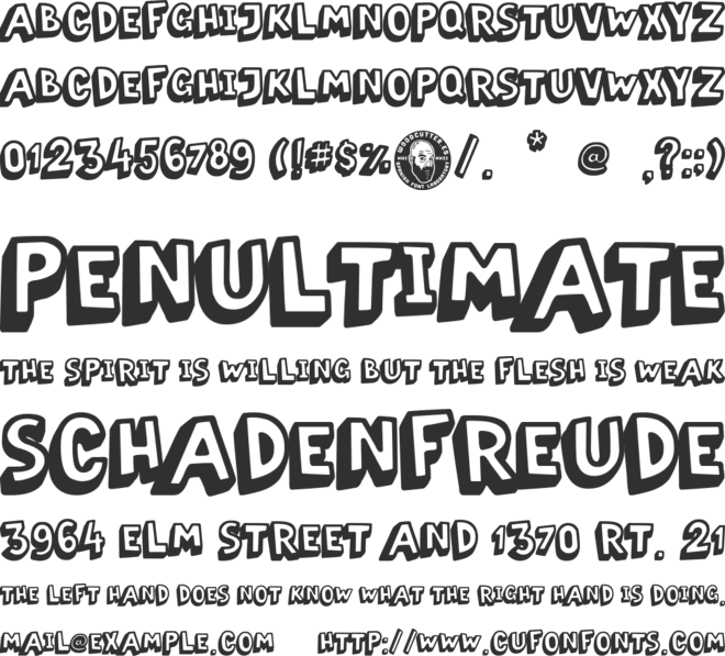 Napolitana font preview