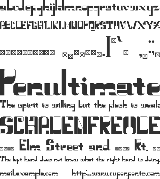 VERISTIC font preview