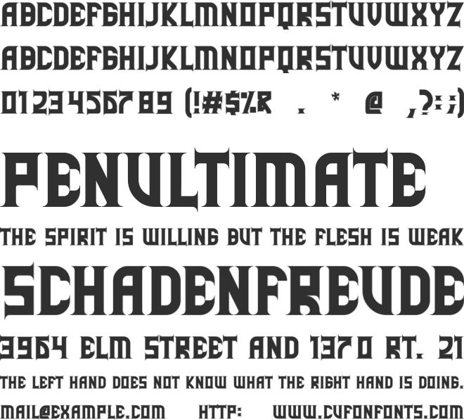 Simalakama font preview