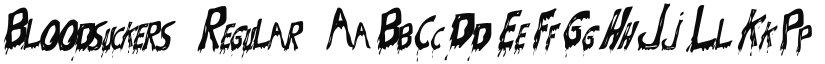 Bloodsuckers Regular font