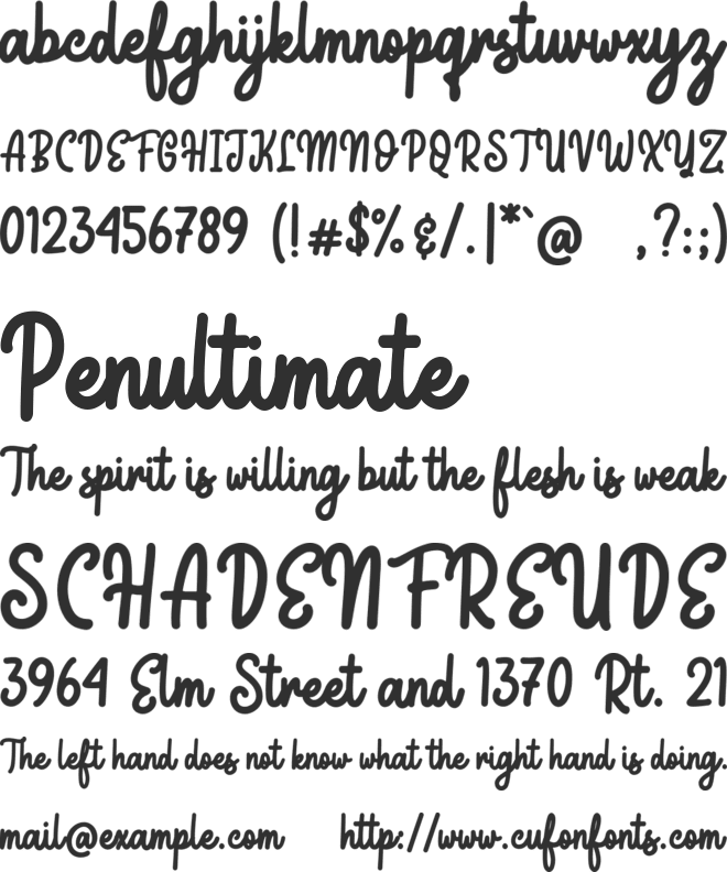 Seintolop font preview