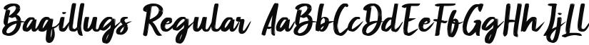 Baqillugs font download