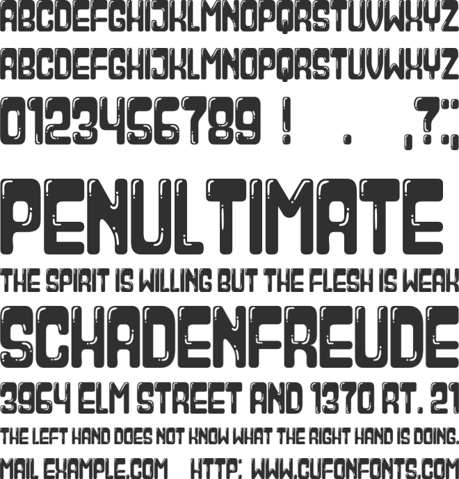 Paraglide font preview