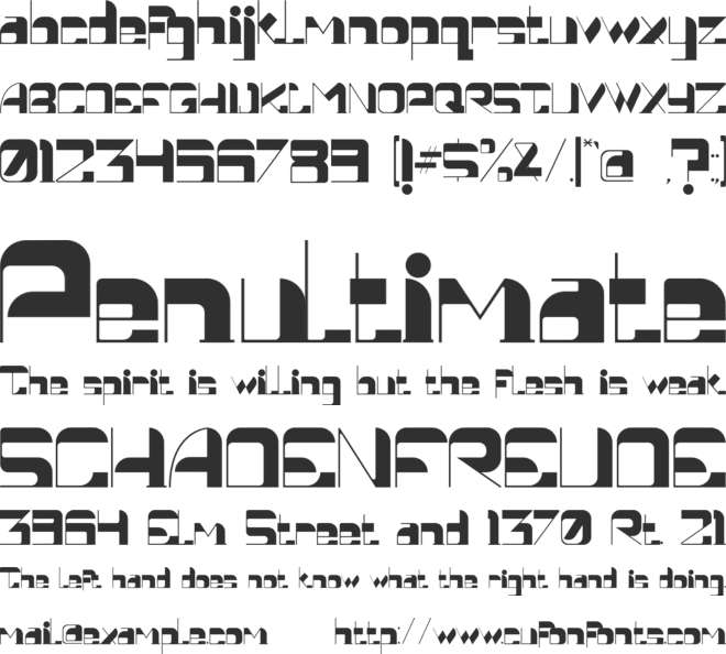 CondetteSt font preview