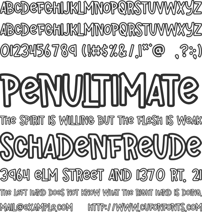 FBSuperFun font preview