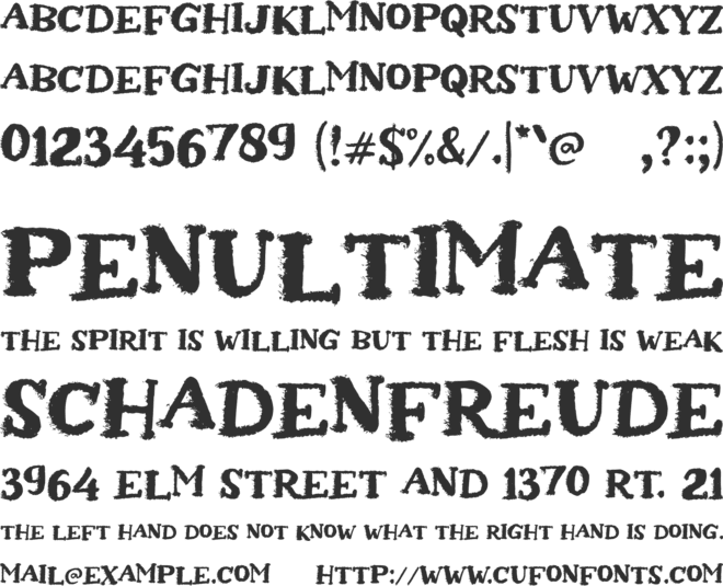 a Abrasion font preview