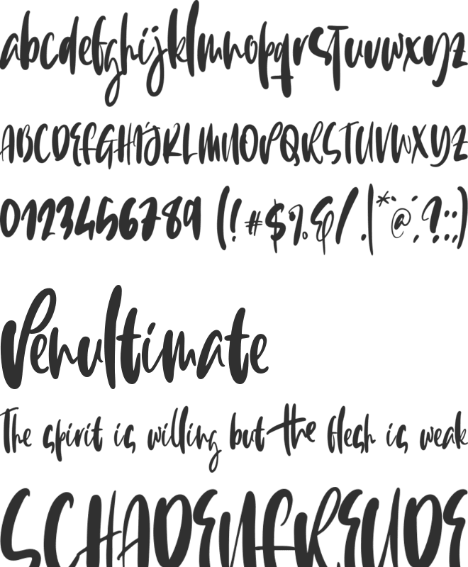 Hello Juliette font preview