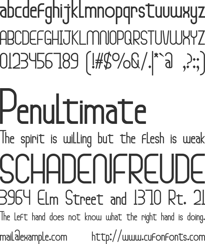 Moorley Hoosten font preview