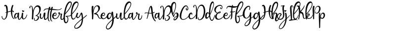Hai Butterfly font download