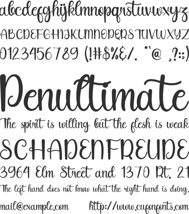 Good People font preview