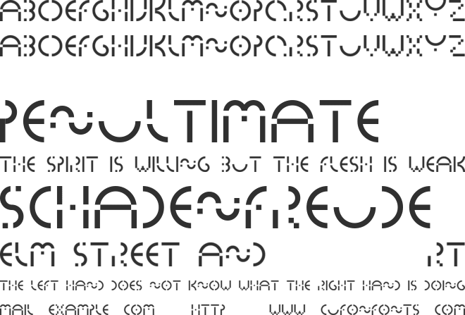 Essedicom font preview