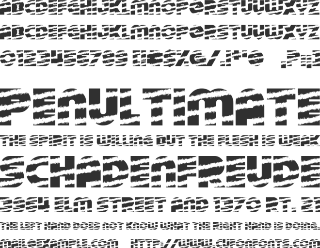 Tinsel Christmas font preview