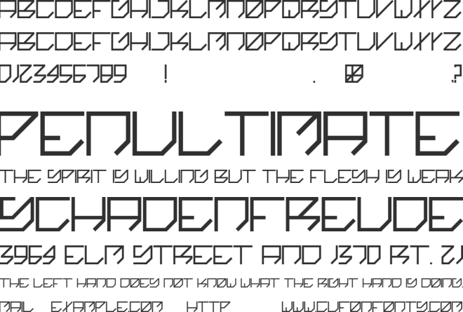 Kikakee font preview