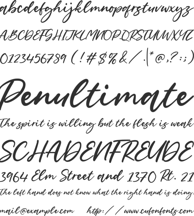 Goldena font preview