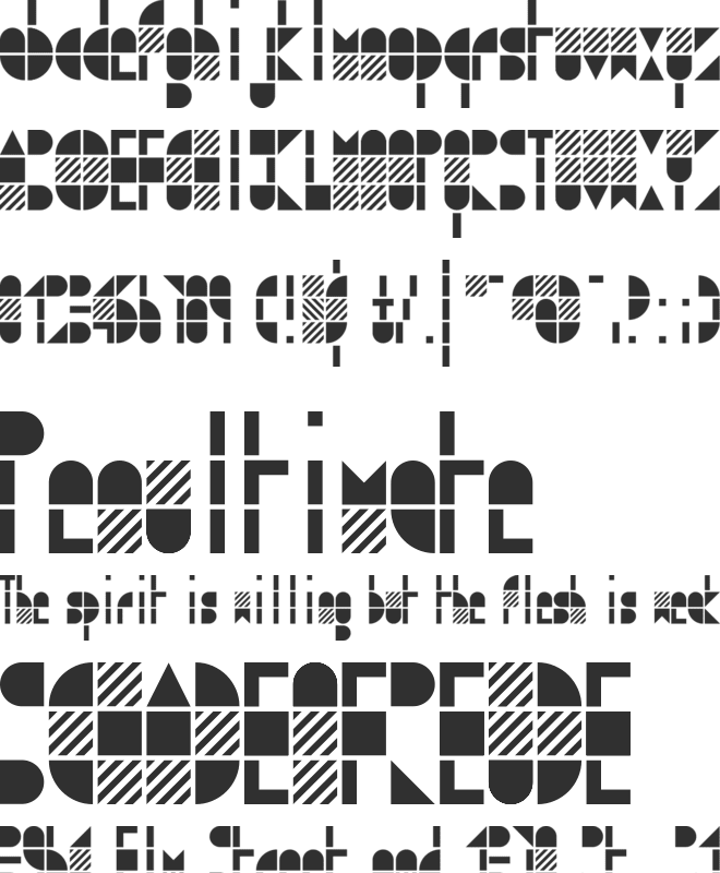 Modulo 3 font preview