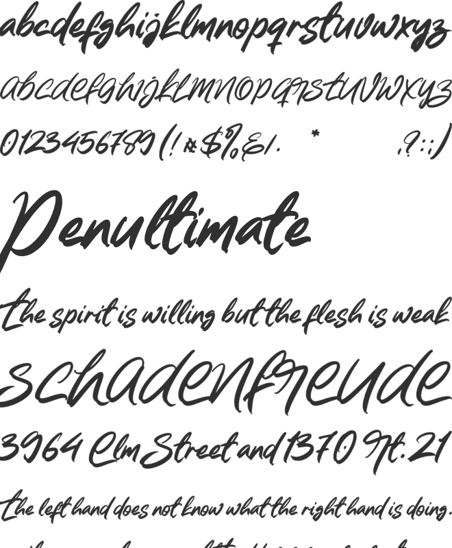 Kylies font preview