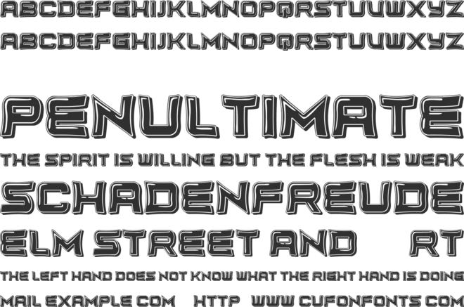 Unlimited font preview