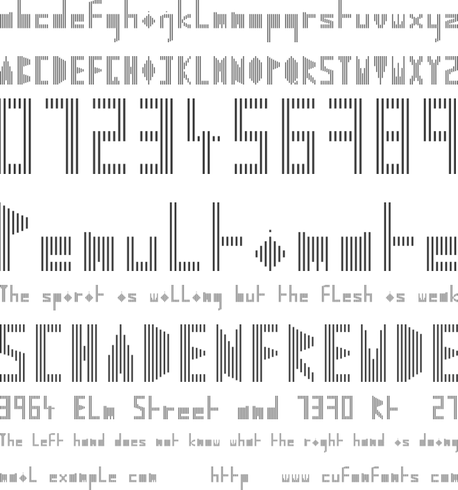 Stribaton font preview