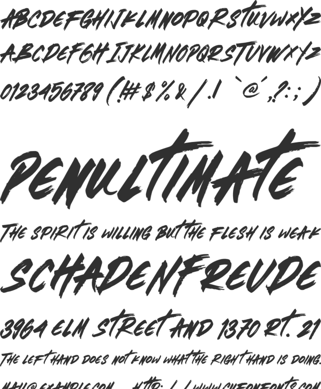 Brotherhod font preview