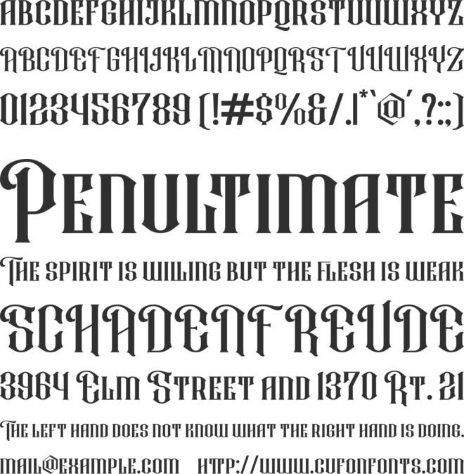 Rafiquell font preview