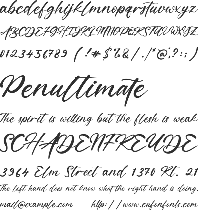 Katherinna font preview