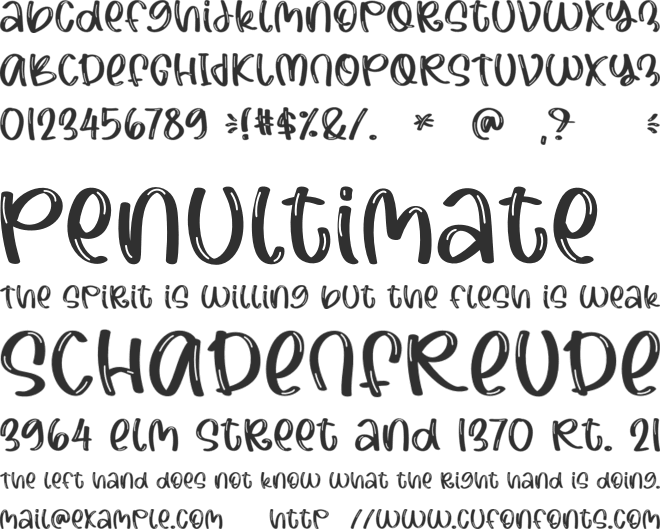 Sina font preview