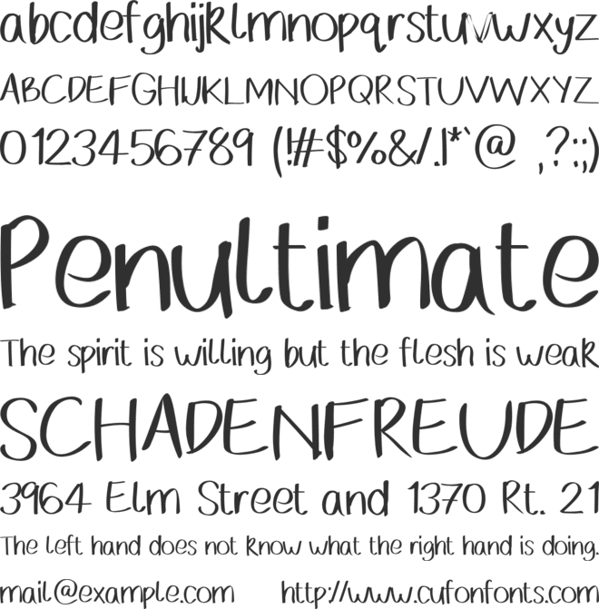 Coffeebreak font preview