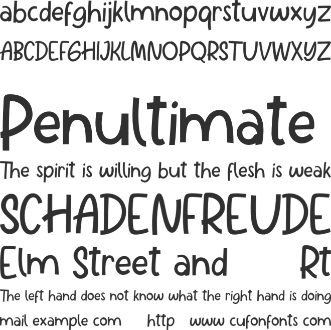 Pinatta font preview