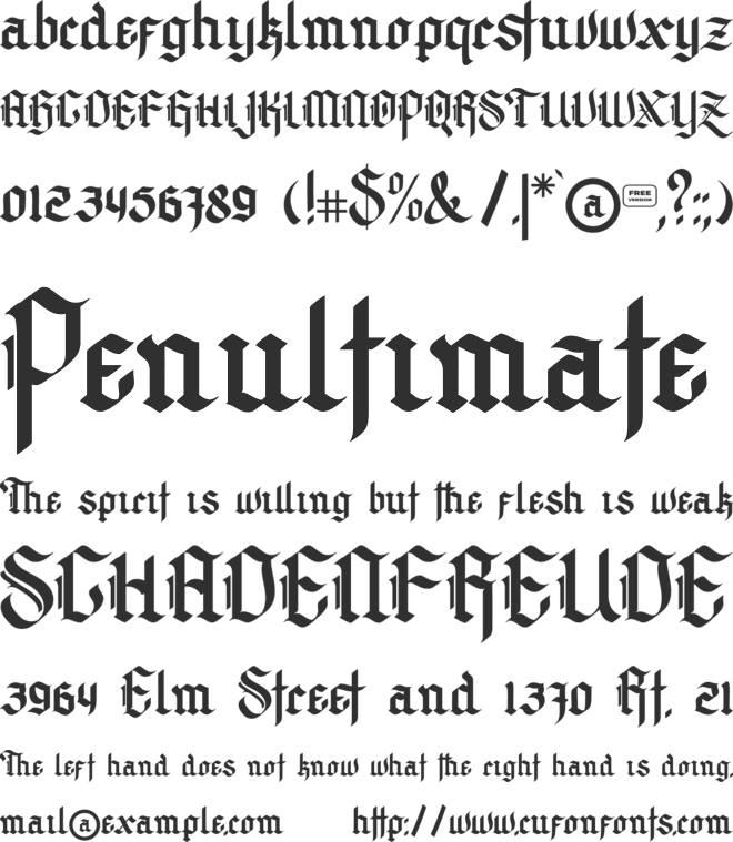 Archking Free Trial font preview