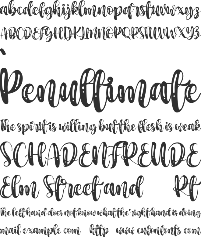 beachsunshine font preview