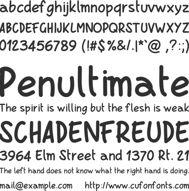 PWBoldScript font preview