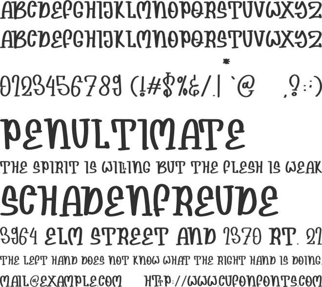 Lemonnes font preview