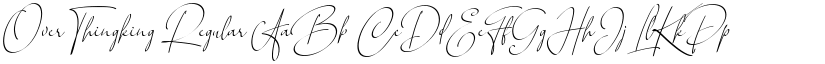 Over Thingking font download